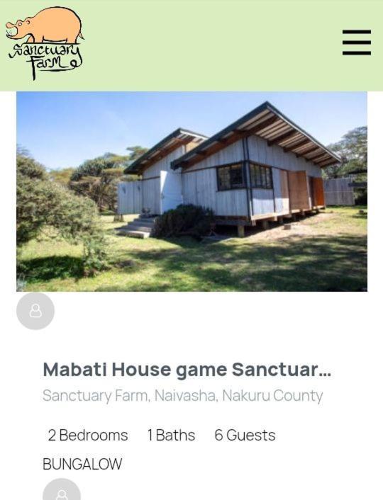 Sanctuary Farm Naivasha Villa Екстериор снимка