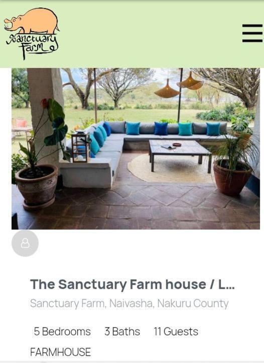Sanctuary Farm Naivasha Villa Екстериор снимка